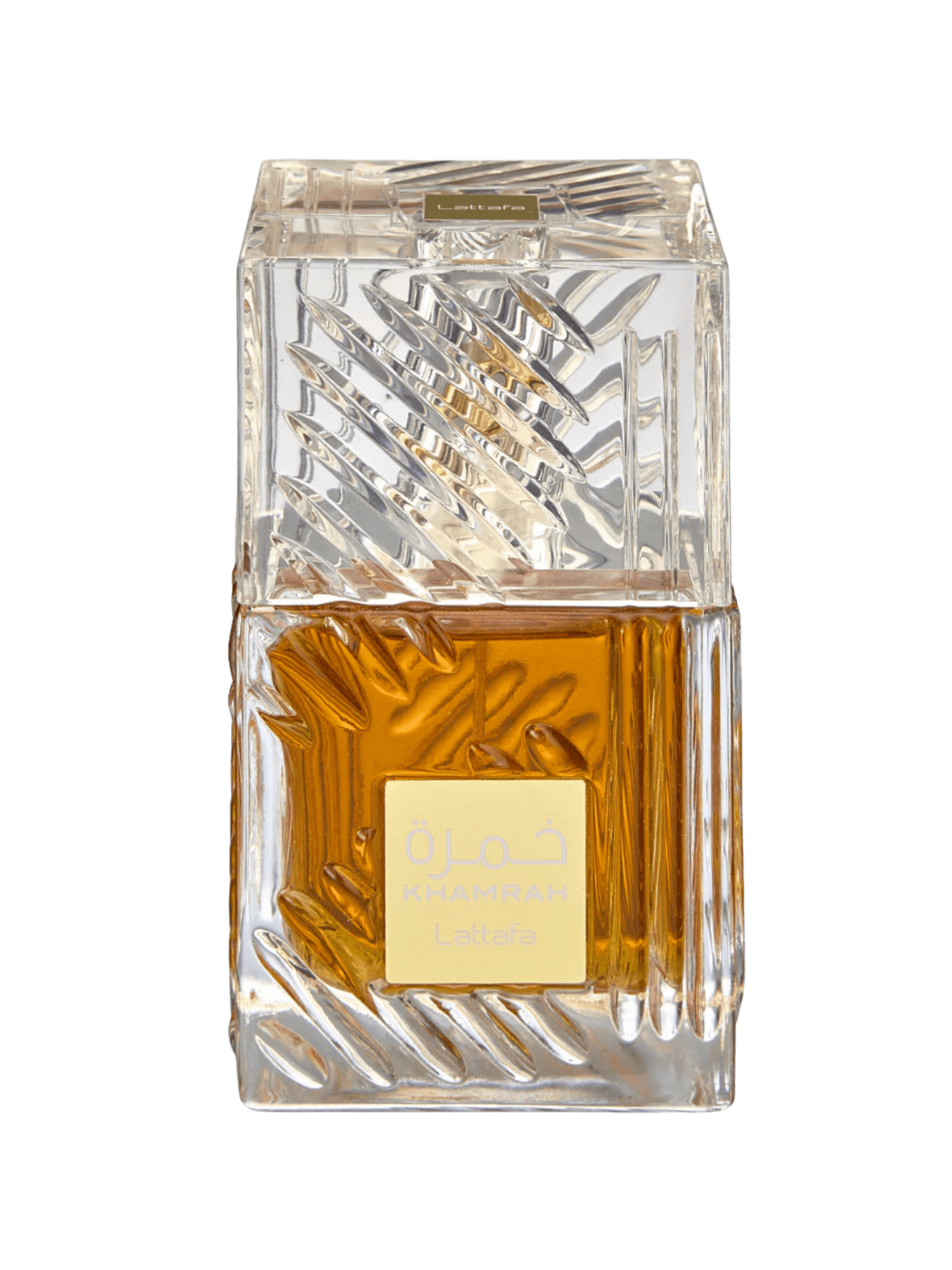 Lattafa Khamrah fragrance bottle image