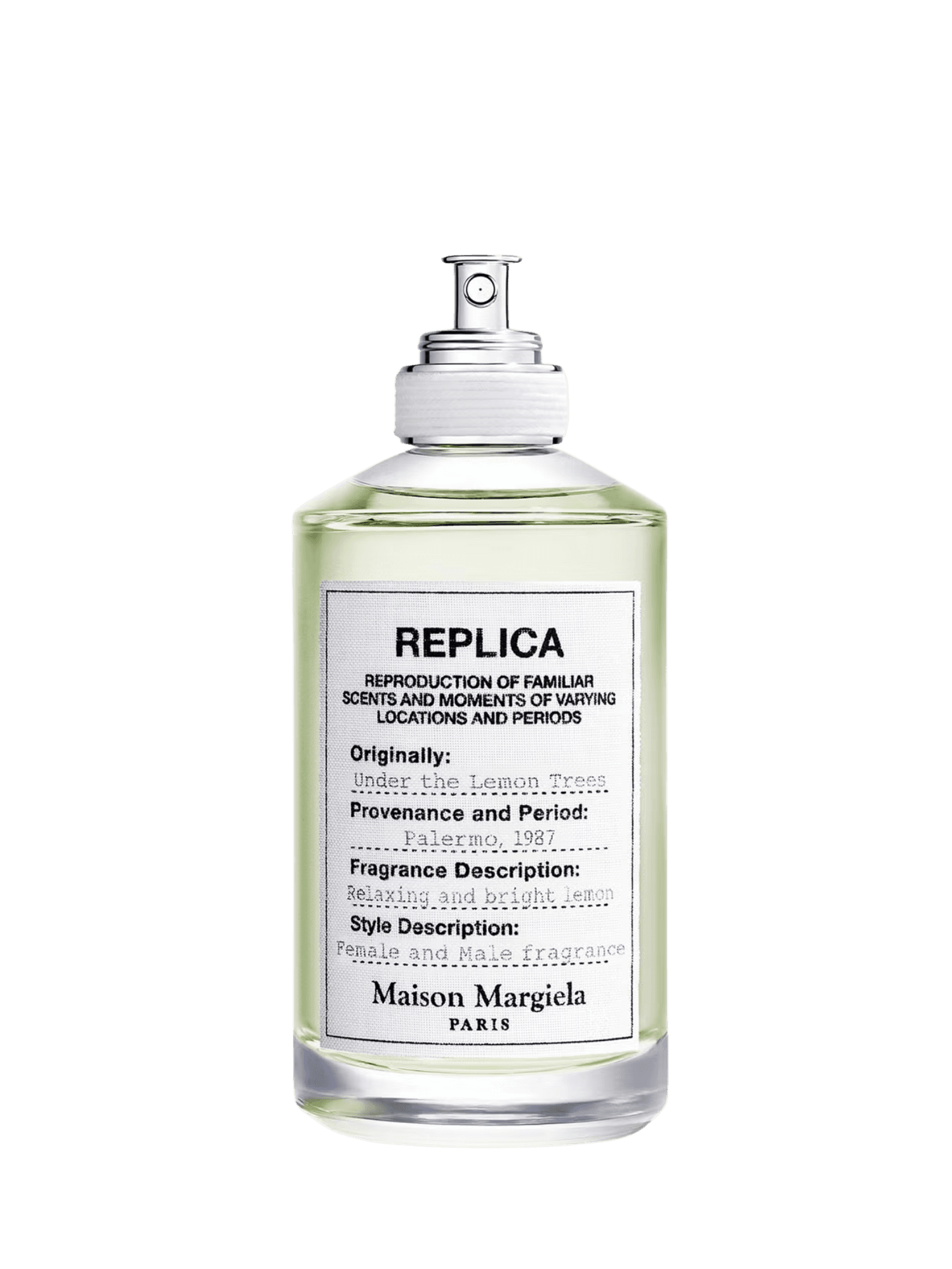 Maison Margiela Replica Under the Lemon Trees fragrance bottle image